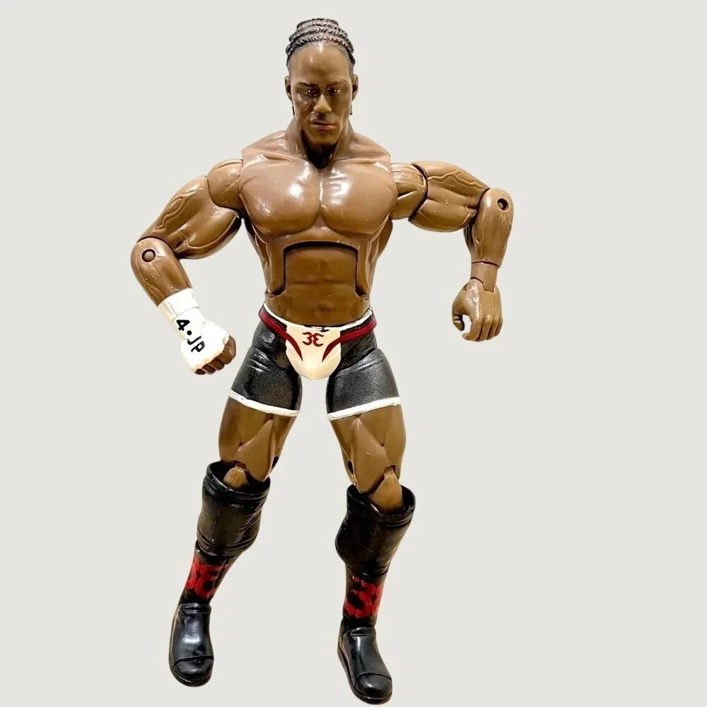 WWE Mattel Elite Elijah Burke Action Figure Black White Trunks 7 Inch Wrestler